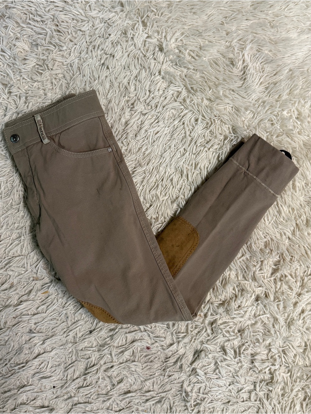 Child’s Size 12R Tan Romfh Knee Patch Horseback Riding Jodphurs Breeches